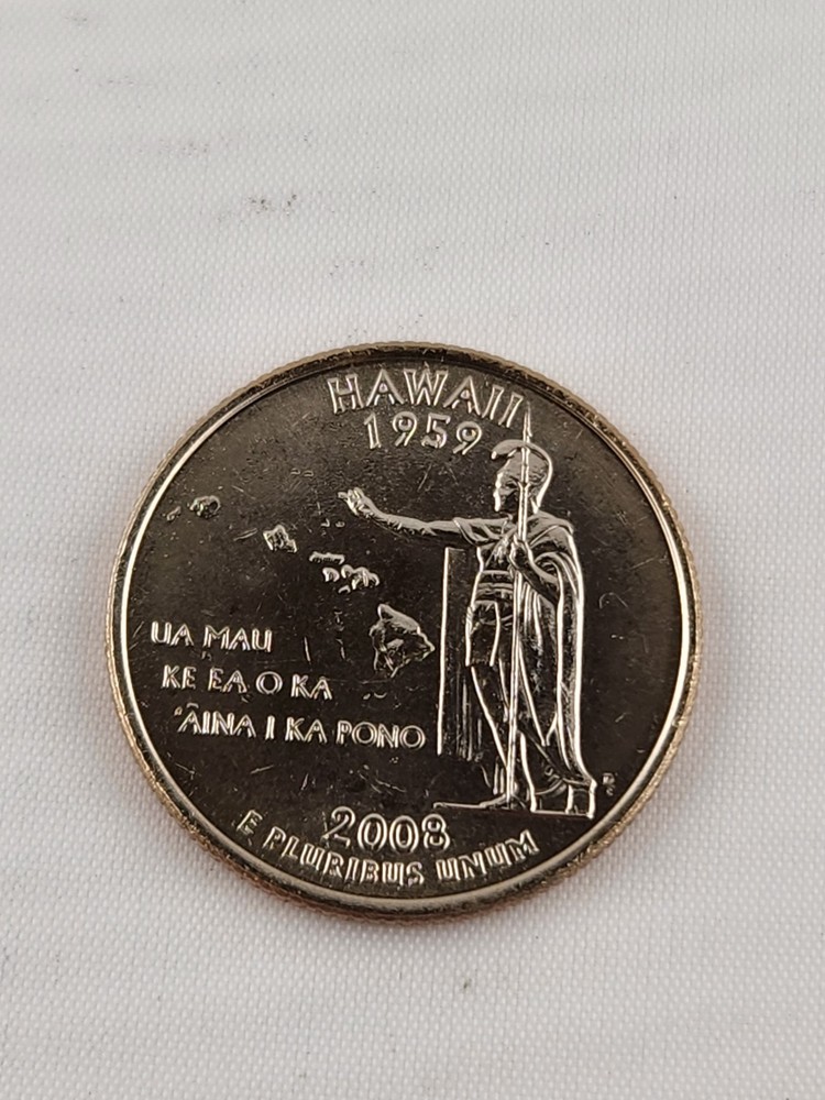 2008 Hawaii D State Quarter - BU - Uncirculataed