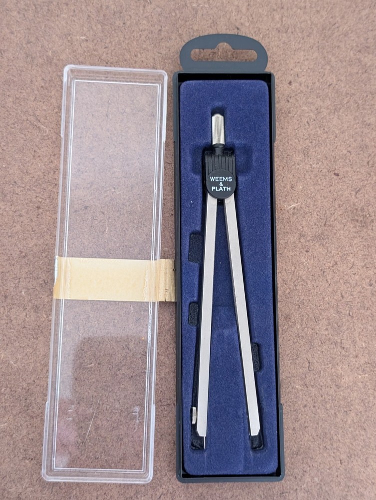 Weems & Plath Germany: 7" Matte Nickel Navigation Divider (Vintage)