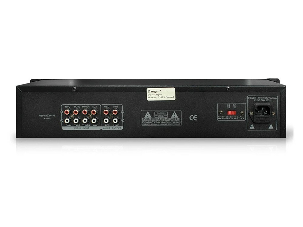 Professional Dual 10 Band Equalizer with Individual LED Indicators