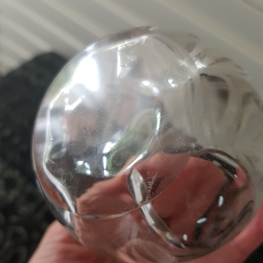 Small jam jar with silver plate hinged handle Community marked Spoon 9.5cm