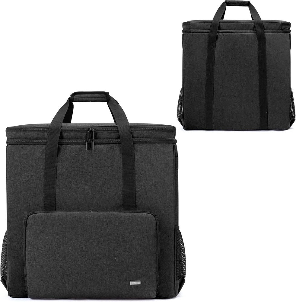 CURMIO Double-Layer PC Carrying Case, Desktop Computer Travel Type 2, Black