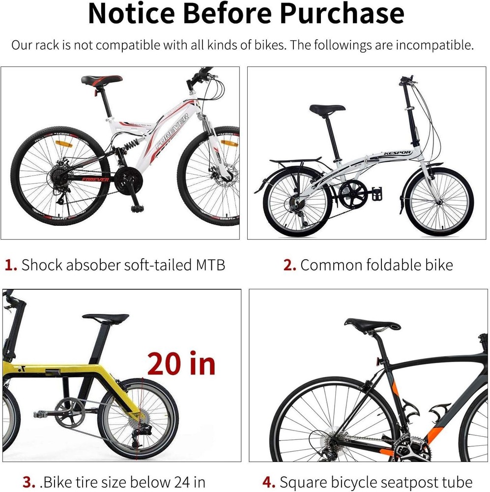 Universal Aluminum Bicycle Rack - Reflective Logo