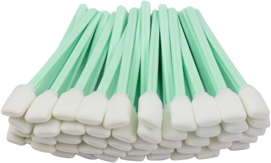 100 Foam Cleaning Swab Sticks for Printers