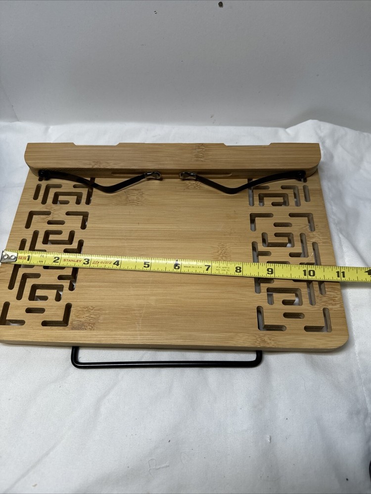 Adjustable Bamboo Bookrest - Lightweight Holder for Music Sheets & Textbooks