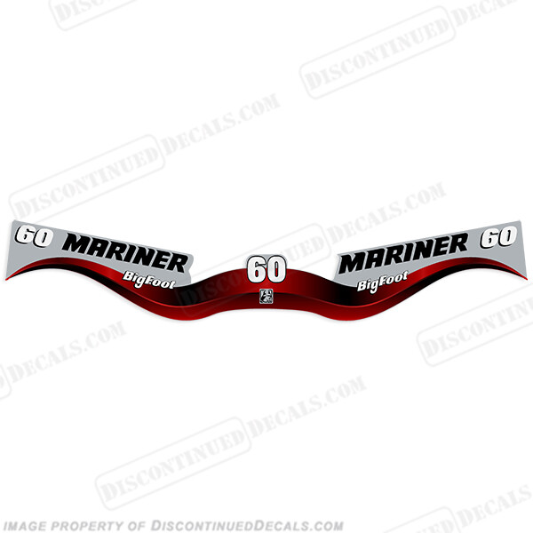 Fits Mariner 60hp BigFoot Decal Kit 2002 - 2006