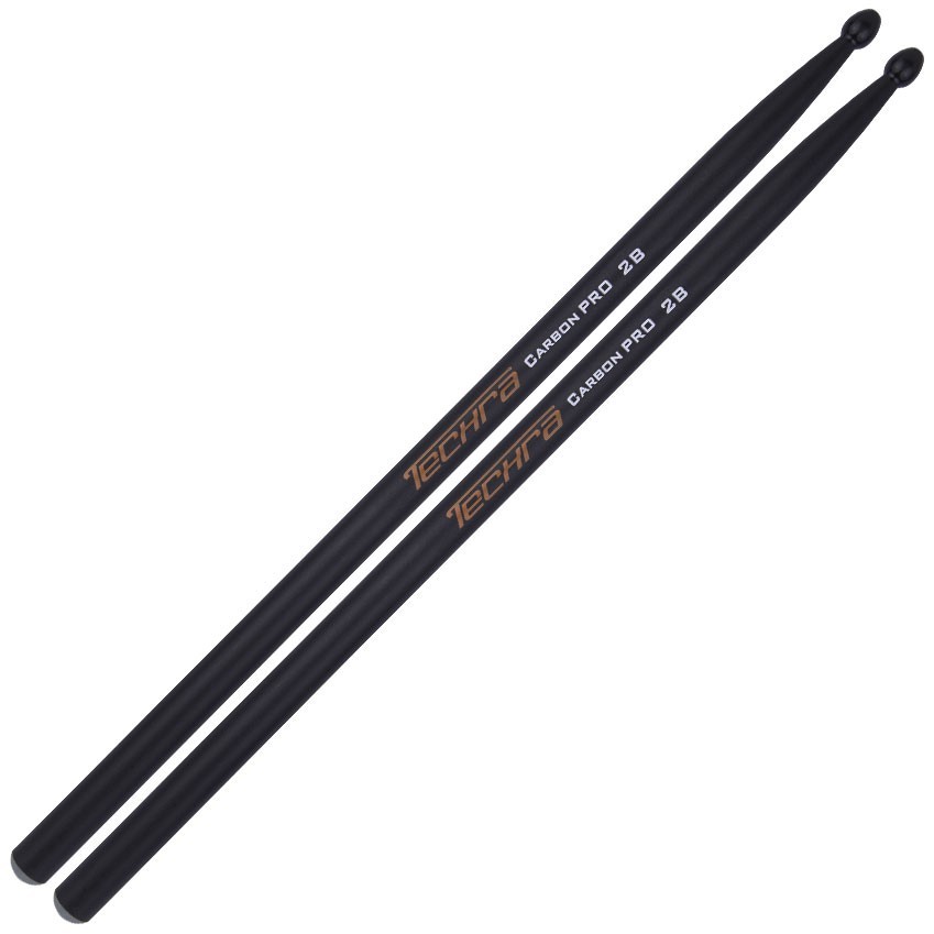 TECHRA Carbon Pro 2B Carbon Fibre Drumsticks - Pair