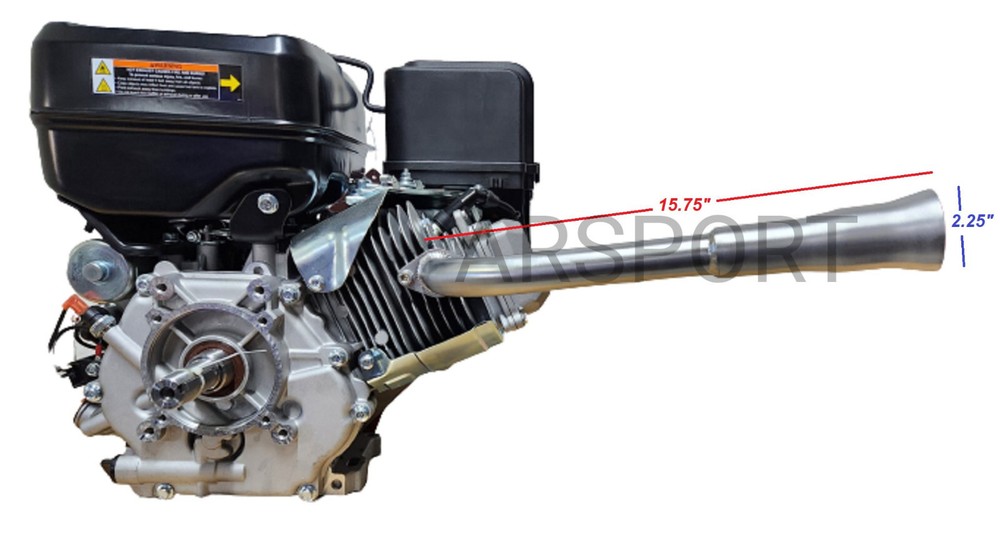 Exhaust Header pipe for: Predator Max 459cc, Duromax XP16HPE & XP18HPE 457cc