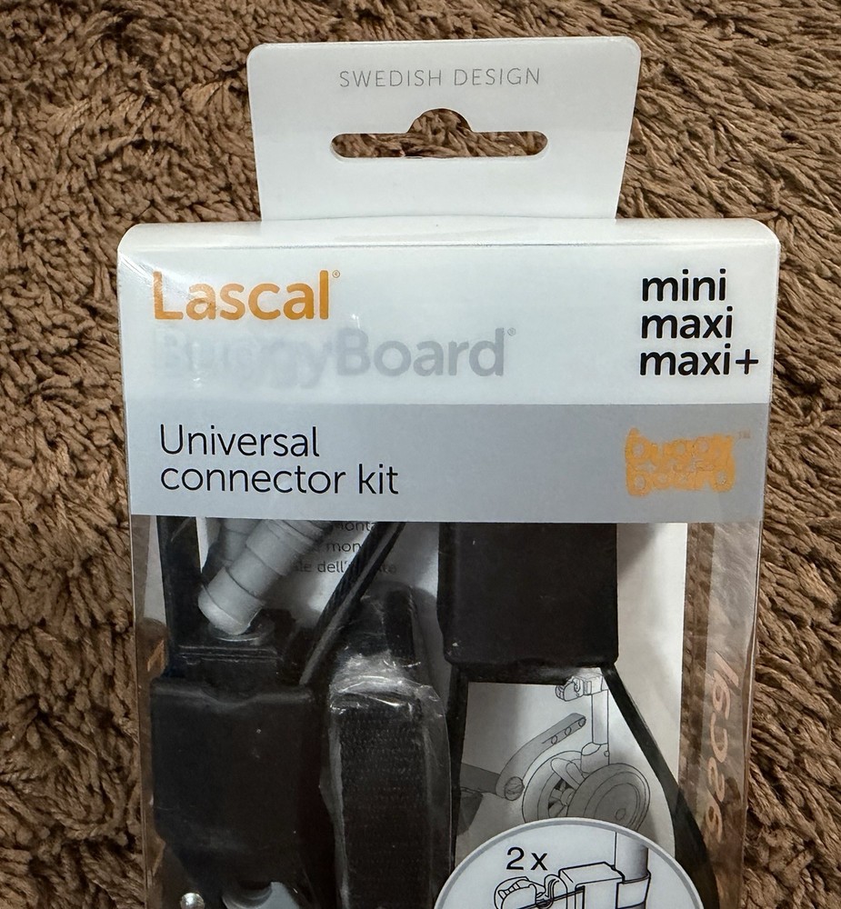NEW Lascal BuggyBoard Universal Connector Kit Stroller Attachment Easy Install