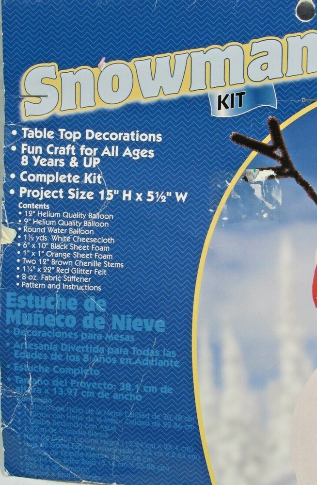 Dritz Snowman Kit Table Top Decor Decoration