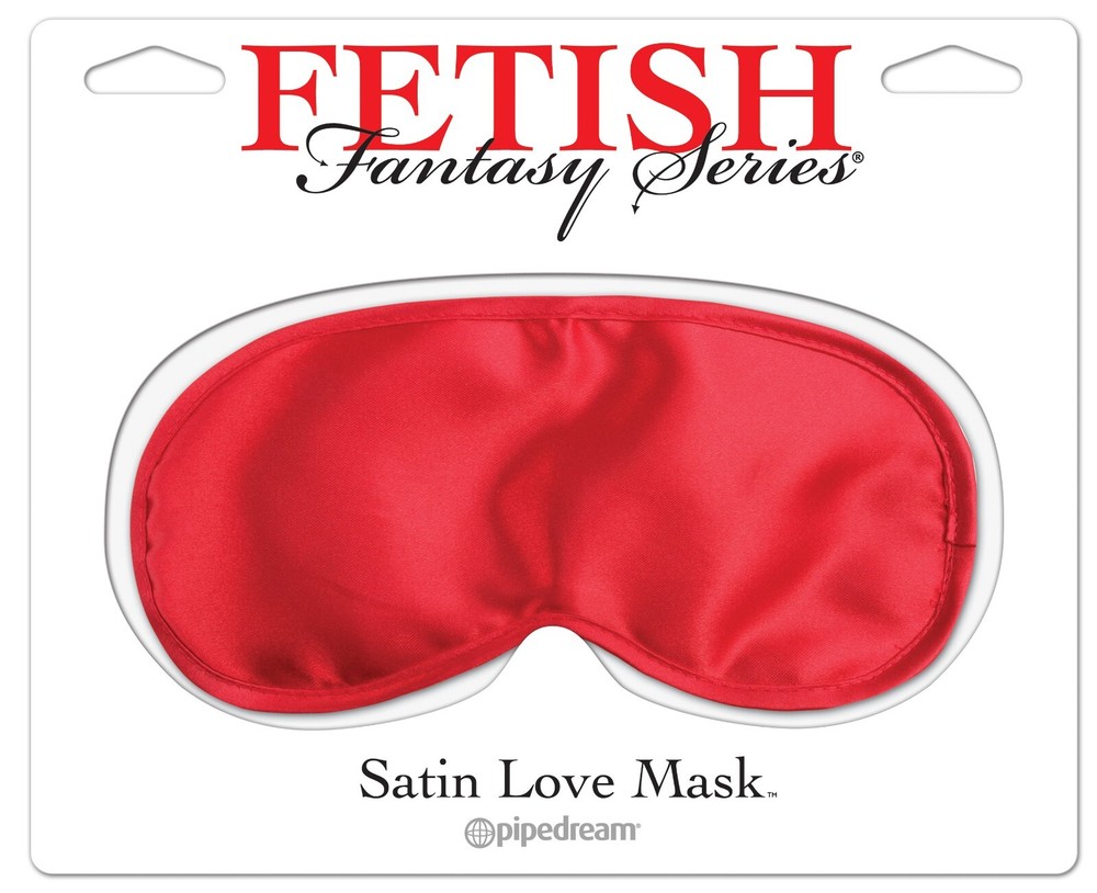 Pipedream Satin Sleeping Eye Mask Red - Blindfold Nightshade Cover