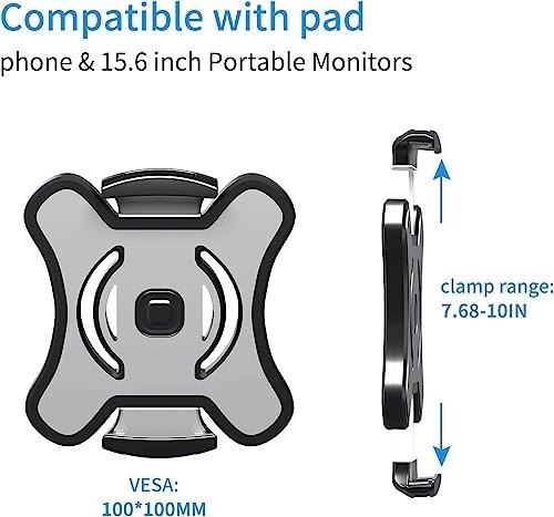 Universal VESA Mount Adapter for Tablets & Laptops, Adjustable Holder for 15.6"