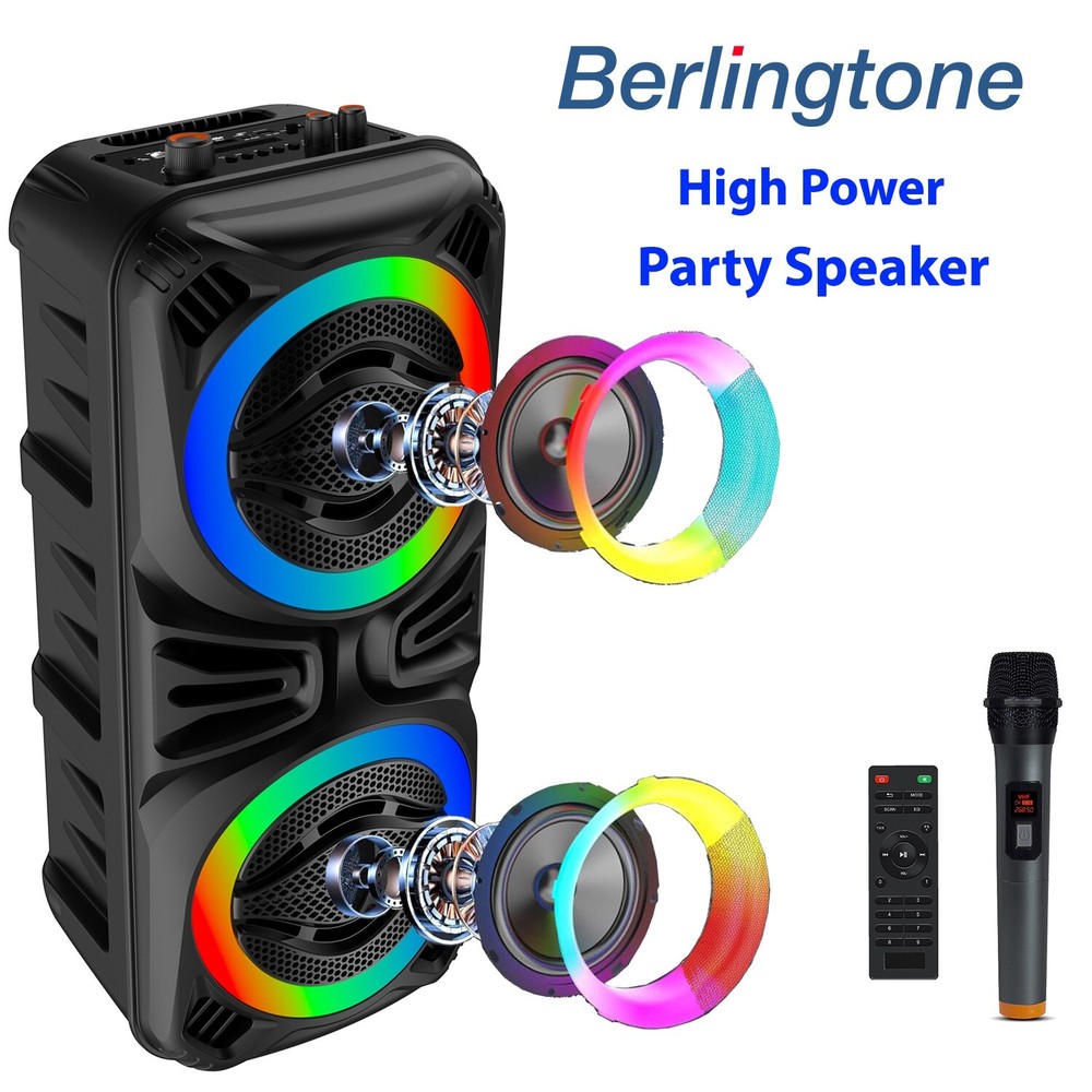 Berlingtone BR-35K, Bluetooth Speaker Karaoke function with VHF Wireless Mic