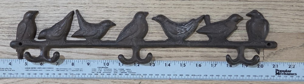 Vintage Cast Iron Bird Coat Hook