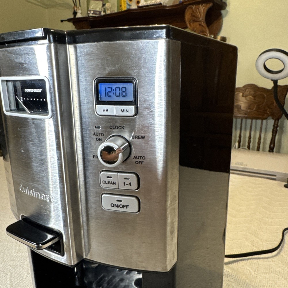 Cuisinart DCC-3000P1 Silver Black Electric 12-Cup Programmable Coffee Maker