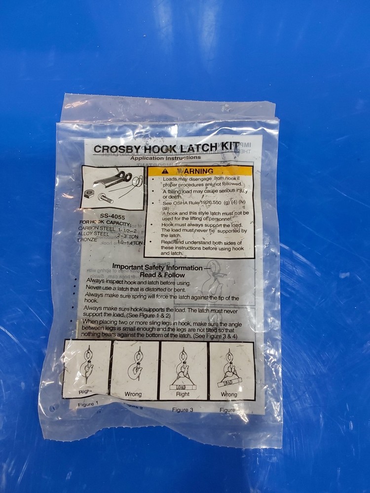 Crosby Hook Latch Kit, model SS-4055