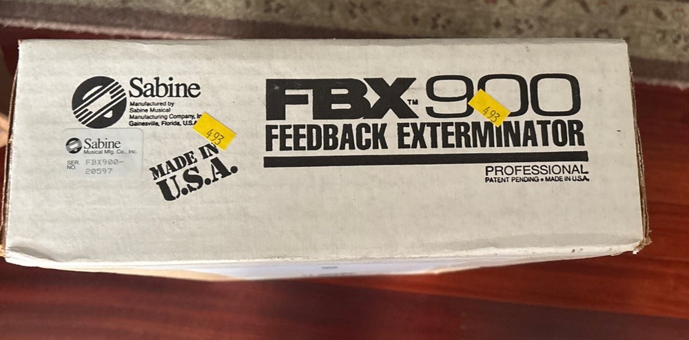 Sabine Fbx 900 Feedback Exterminator New In Box
