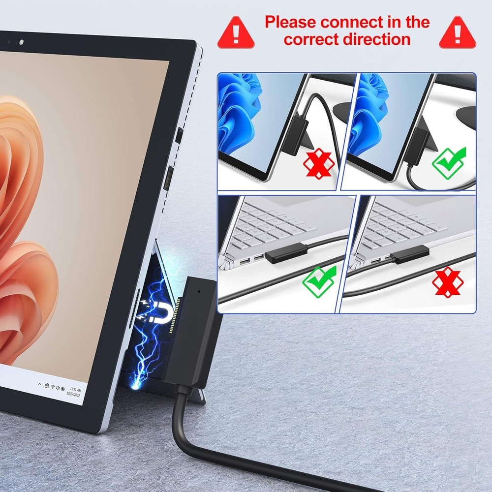 12-in-1 Surface Dock, Triple Display Support with 2 HDMI + VGA, Surface Docking