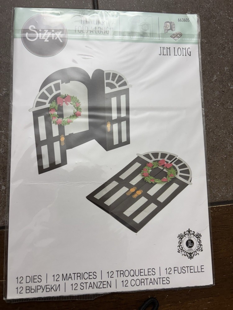 SIZZIX THINLITS FOLD-A-LONG Door Dies JEN LONG