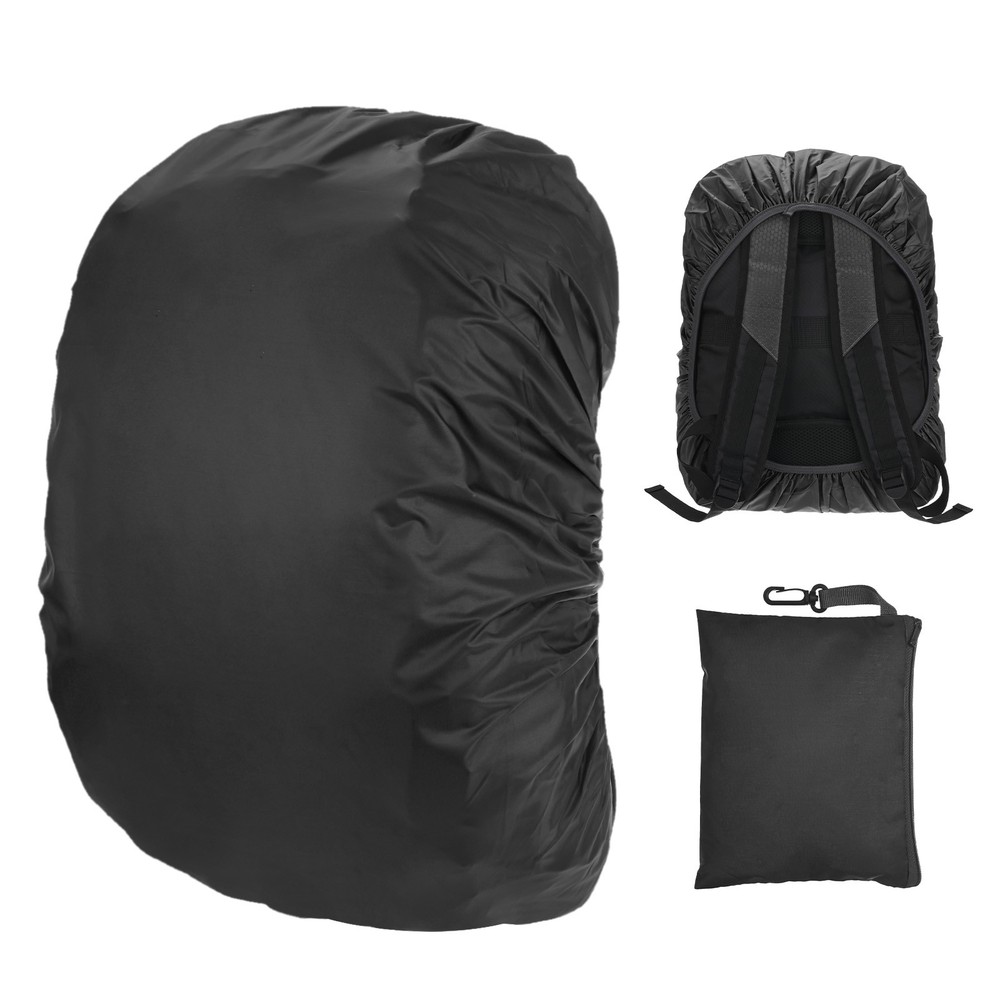 Waterproof Backpack Rain Cover, 30L-40L Backpack Cover [Black]