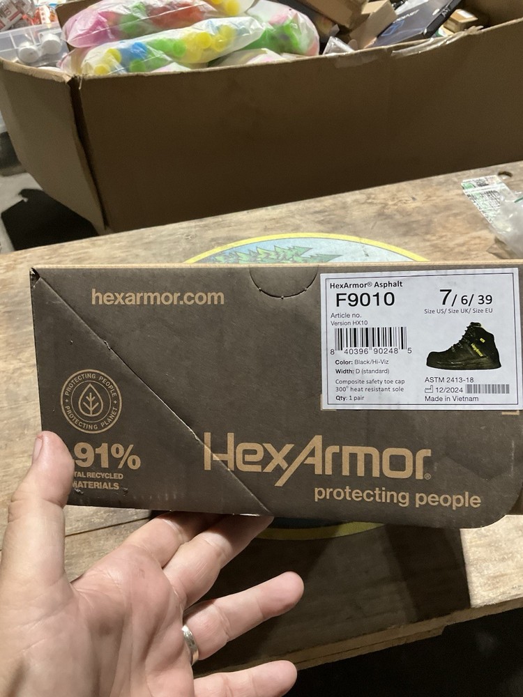 Hexarmor Asphalt Work Boots Size 7