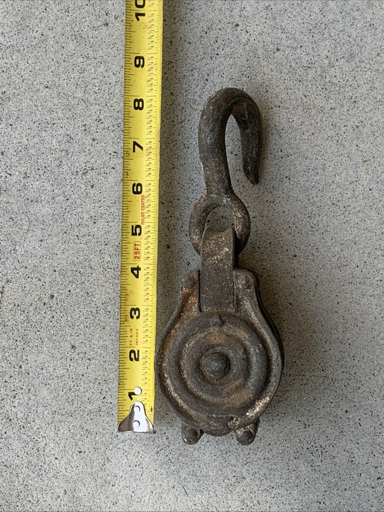 Vintage Single & Double Block Pulley Lot