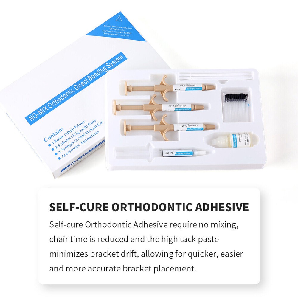 Dental Orthodontic Direct Paste Adhesive Bonding Self Curing Composite Resin Kit