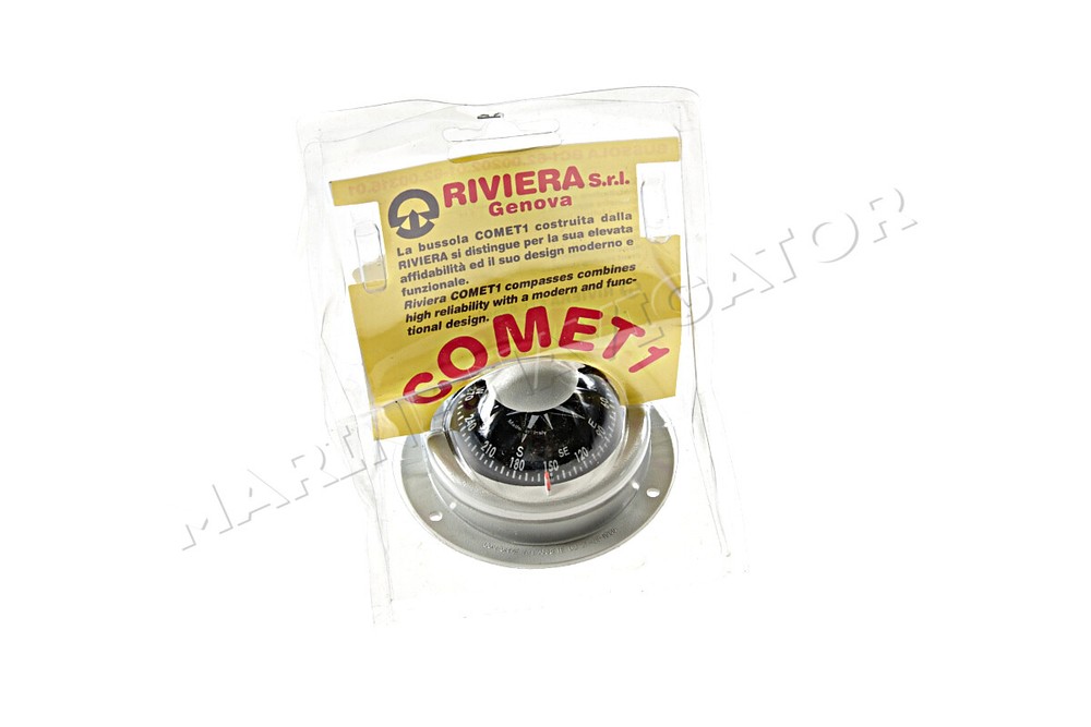 RIVIERA Comet Boat Marine Compass 2" Grey Surface Mount