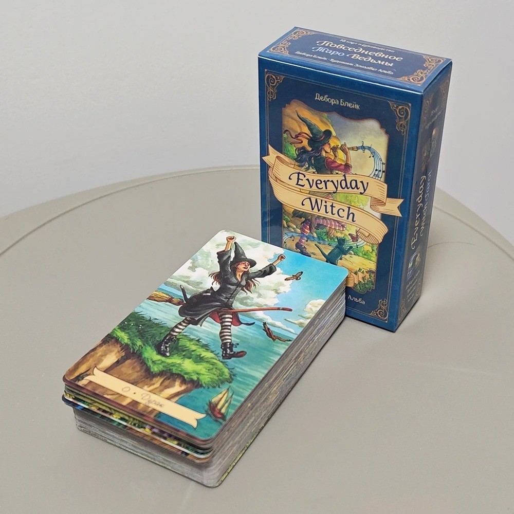 Everyday Witch Tarot Russian 78 Cards Rider Based Divination Deck Gift