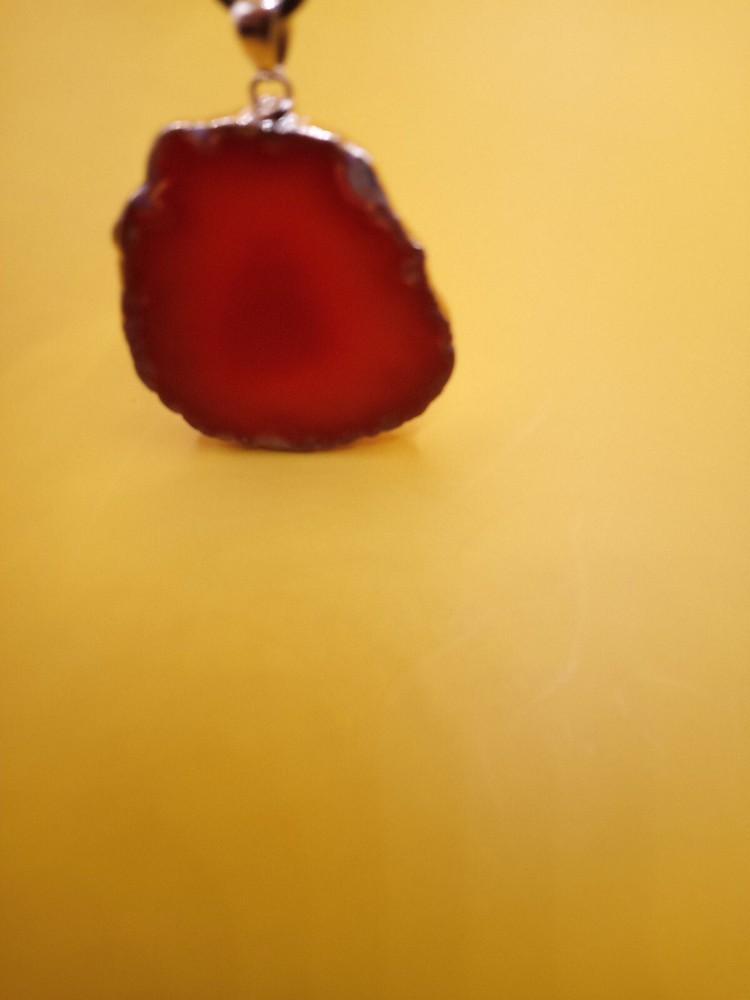 Red Agate Pendant Transfers Negative Engery Into Postive Engery