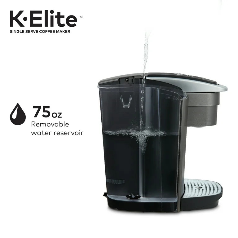 Keurig K-Elite Single Serve Coffee Maker Temperature Control Slate Color