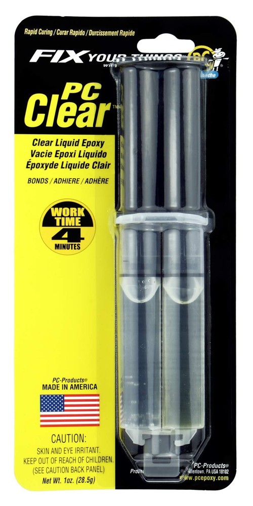 Epoxy Adhesive Clear Liquid 1oz Double Syringe 70147
