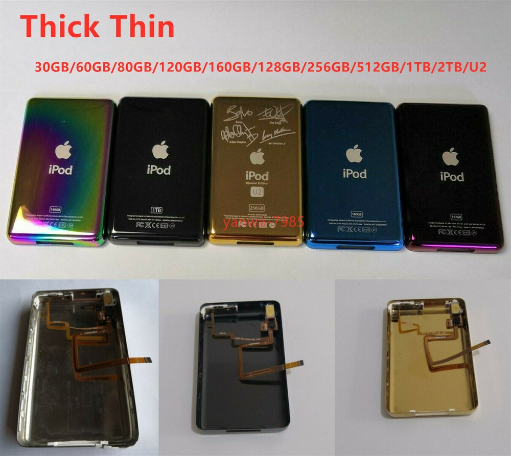 Thick Thin Back Case Housing Audio Jack Hold Switch for iPod Classic & video
