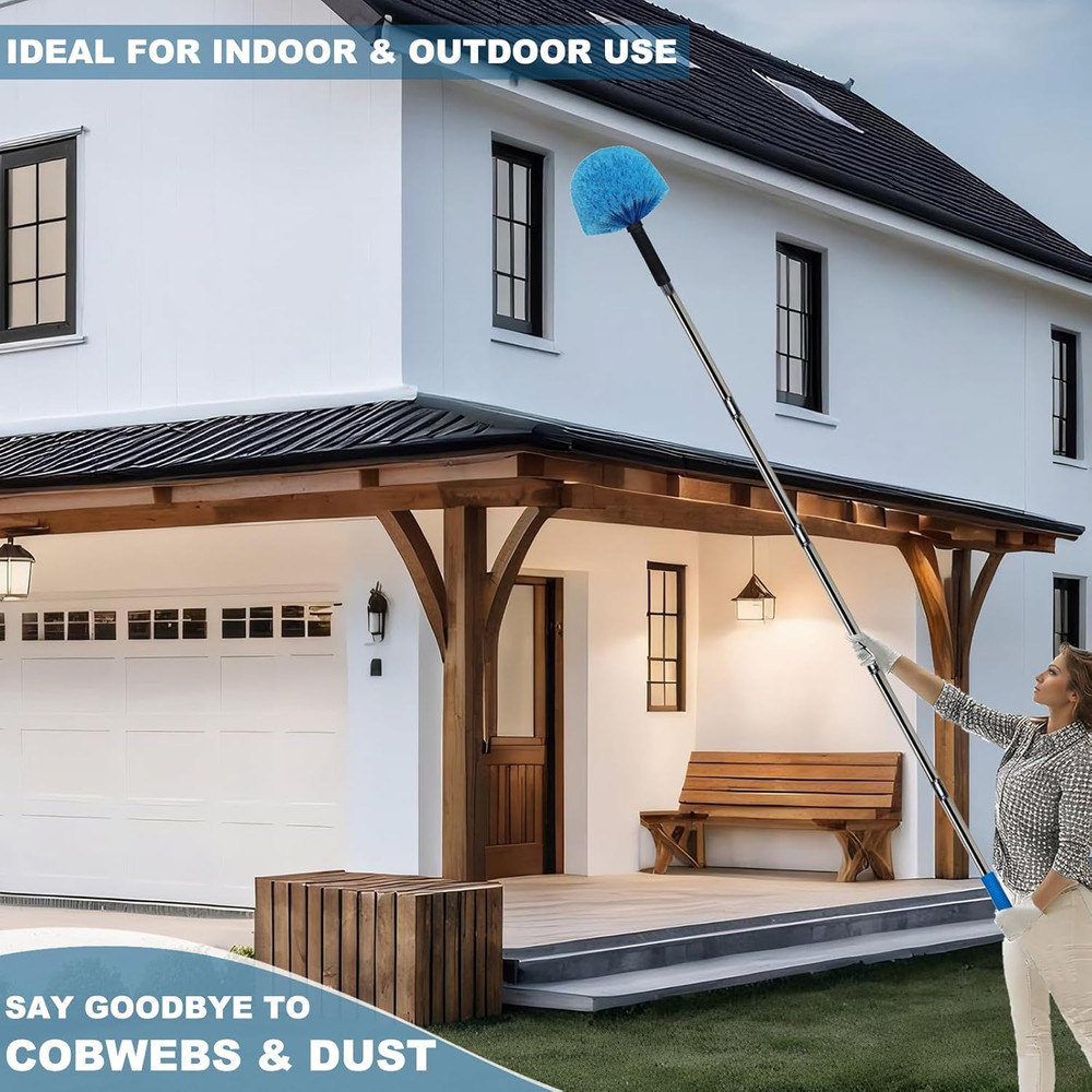 Twist-On Cobweb Duster Head Brush // Spider Web Brush with Universal Joint