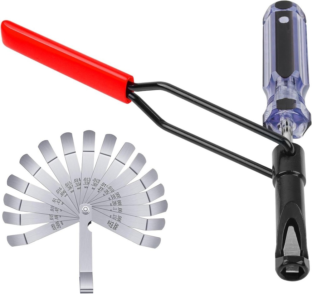 Valve Lash Adjustment Tool, with Angled Feeler Gauge，Jam Nut Valve...