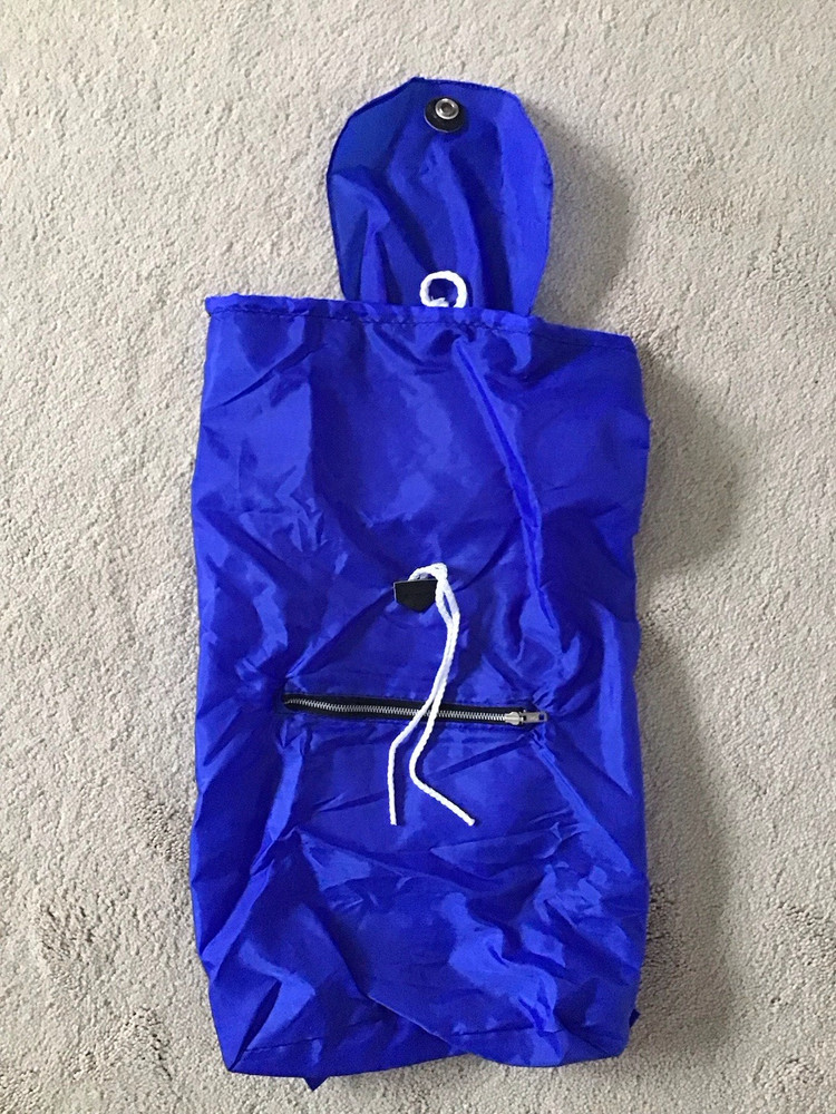 Blue Nylon Backpack Daypack Storage Bag 19" x 10" NEW WITHOUT TAGS