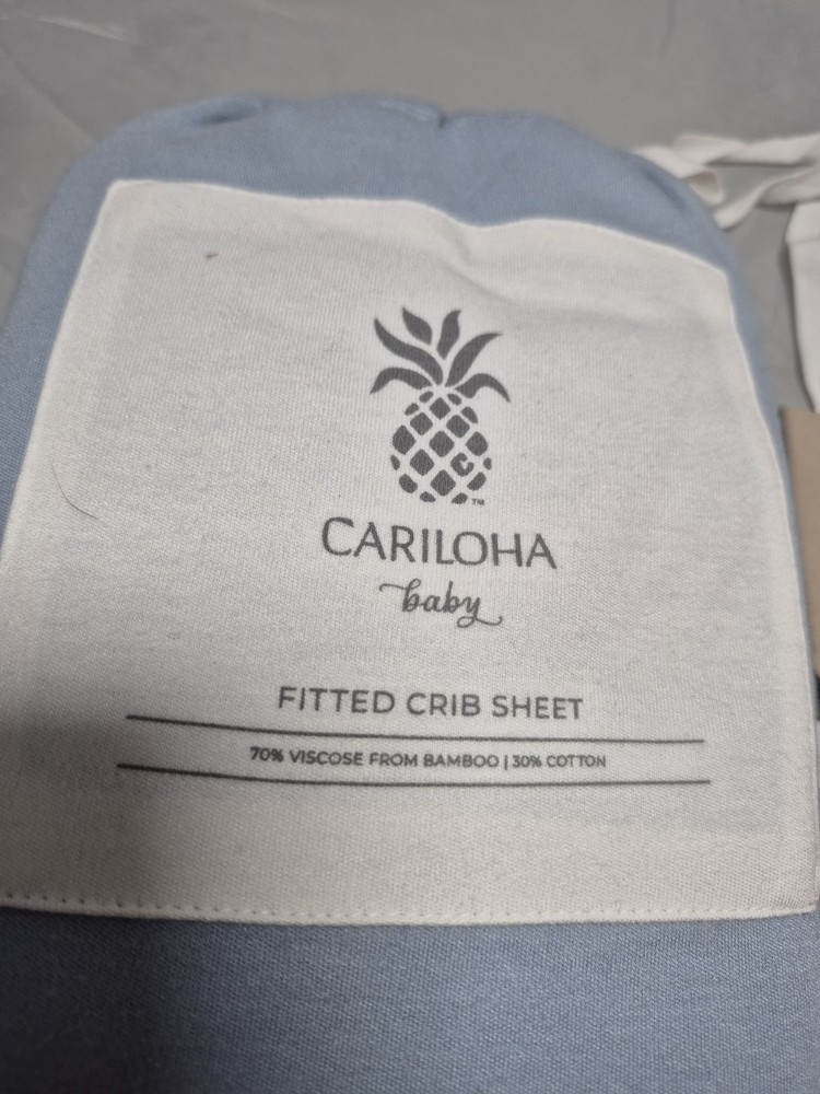 💥 Cariloha Bamboo Crib Fitted Sheets - Moon Mist B5