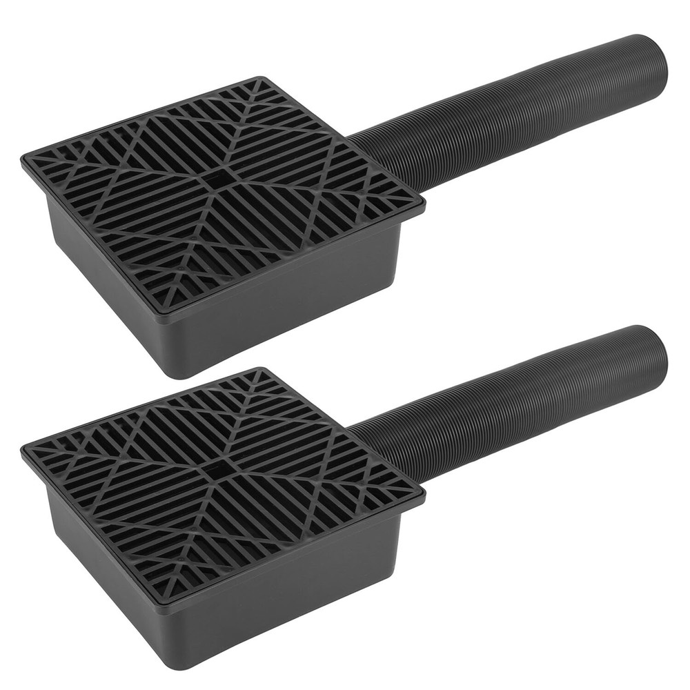 Upgraded Catch Basin Low Profile Downspout Extender | No Deep Dig French Drain