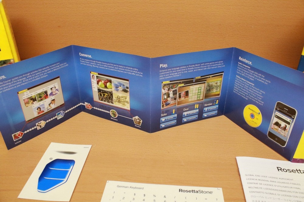 Rosetta Stone Deutsch German Level 1 with Headset (For PC or Mac) - Never Used