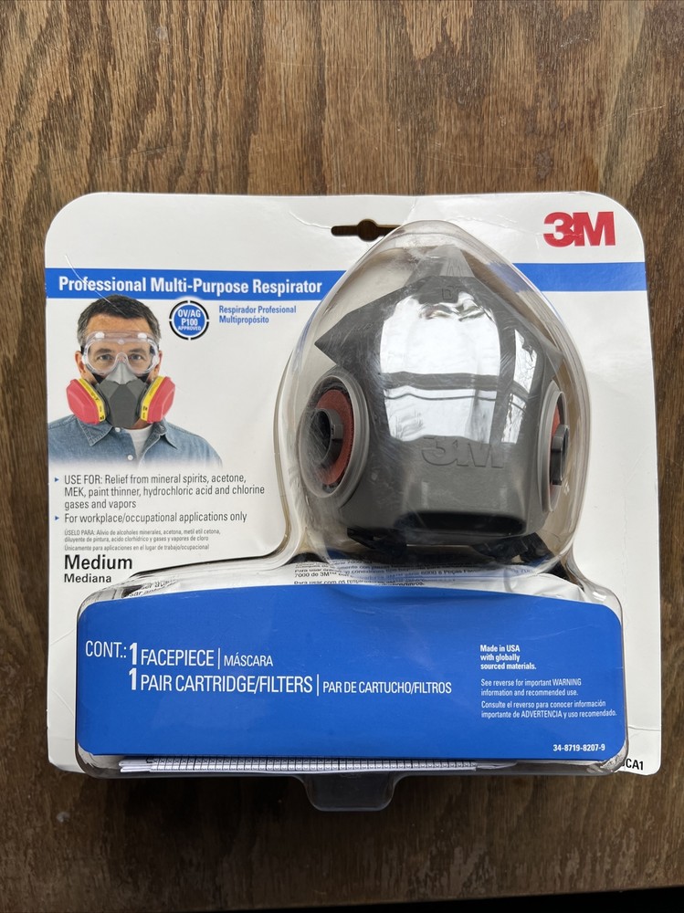 3M 62023DCA1 Professional Multi-Purpose Respirator, Medium