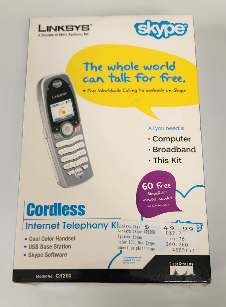 Cisco-Linksys CIT200 Internet Telephony Kit Skype Software