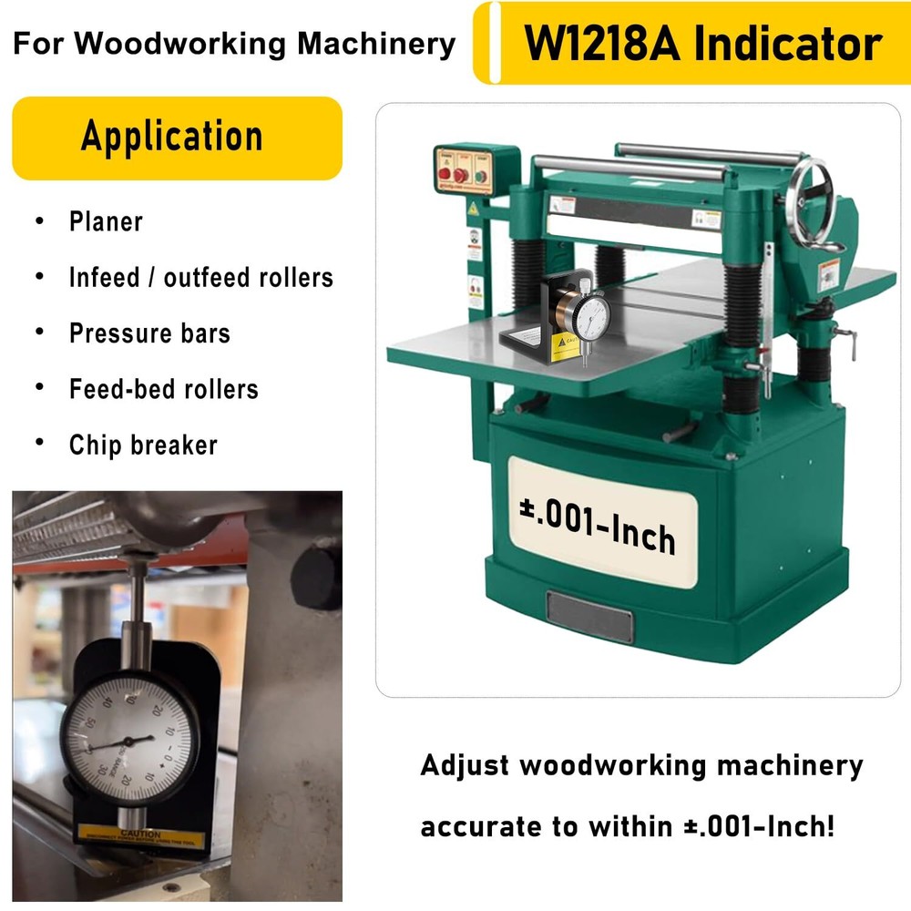 W1218A Dial Indicator 360 Degree Durable Powerful Magnetic Rotacator for Planers