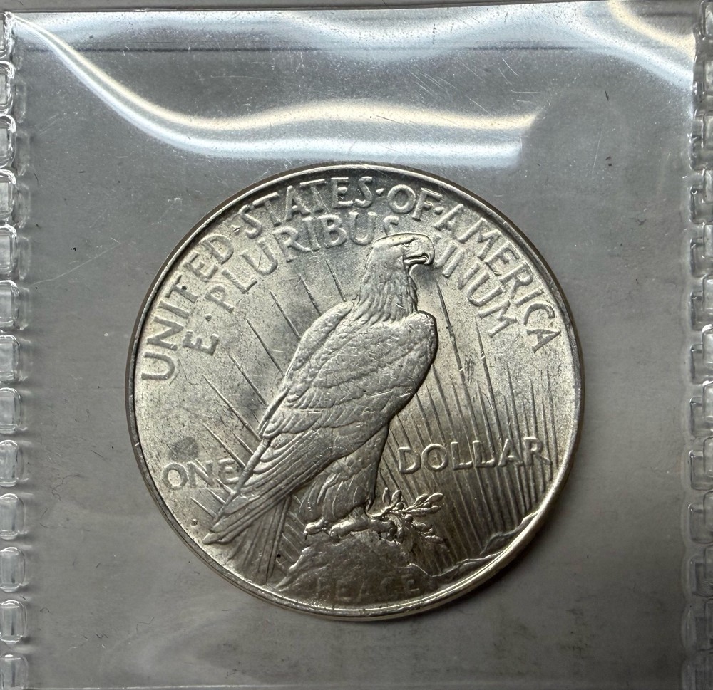 1923-D Peace Dollar Silver Toned obverse
