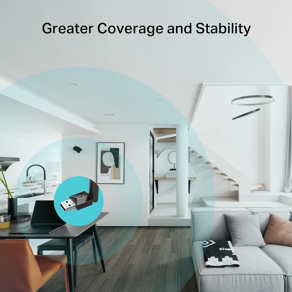 Bluetooth 5.3 USB Adapter - Long Range Receiver with Adjustable Antenna for PC