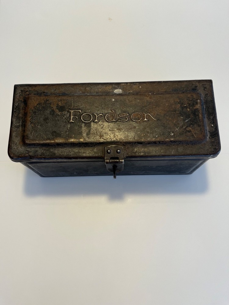 Vintage Fordson Toolbox Original Embossed for Tractor