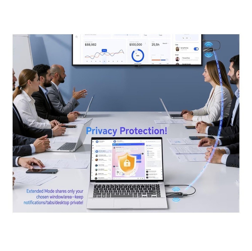 Wireless HDMI Transmitter and Receiver 328FT/100M,4K Decode Plug & Play Portable