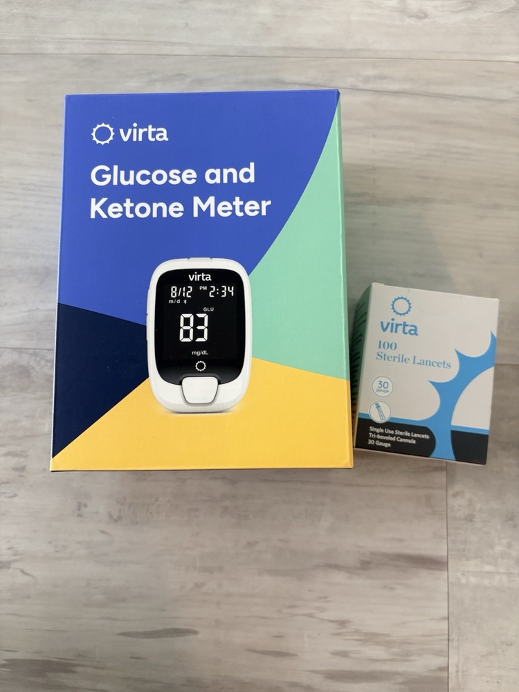 Virta Glucose & Ketone Meter Kit with Lancets New