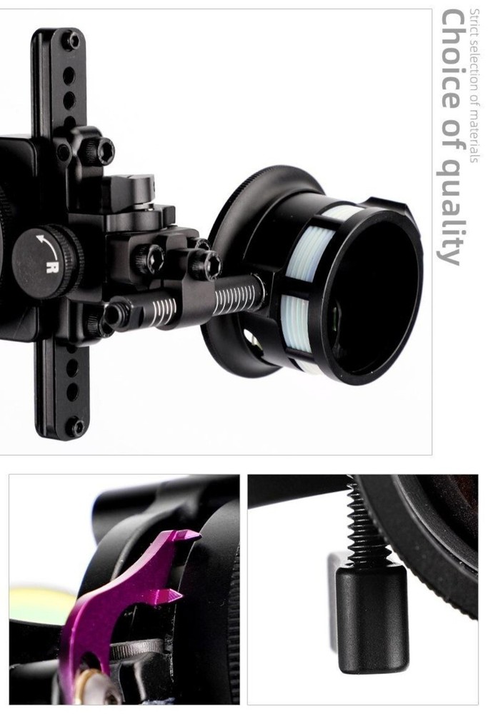 Improved-Accuracy High Performance Bow Sight With Multi Directional Adjustments