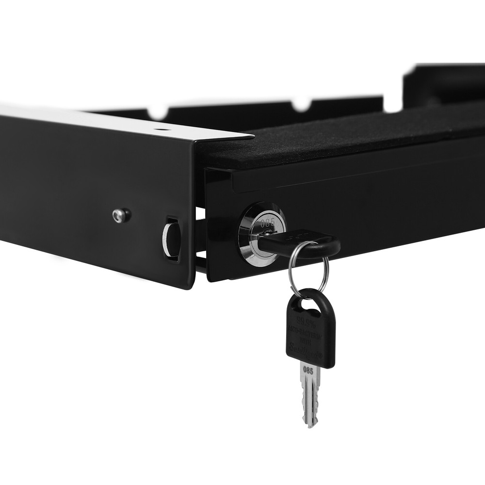 Under-Desk Drawer Storage Organizer for Standing Desks Pull-out Drawer Black