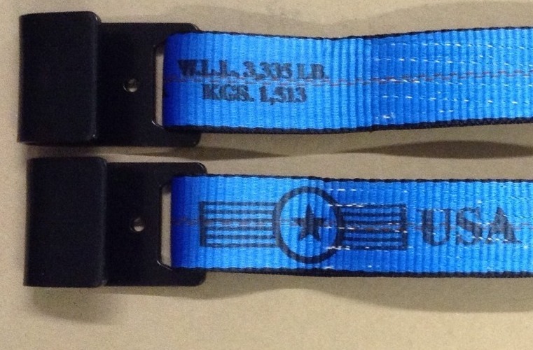 2-Ratchet Strap Replacement Ends Flat Hook Fixed End Truck & Trailer Tie Down BL