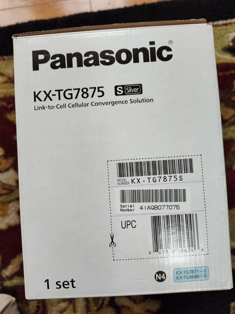 Panasonic KX-TG7875S Link2Cell Bluetooth Cellular Convergence Solution 5 Handset